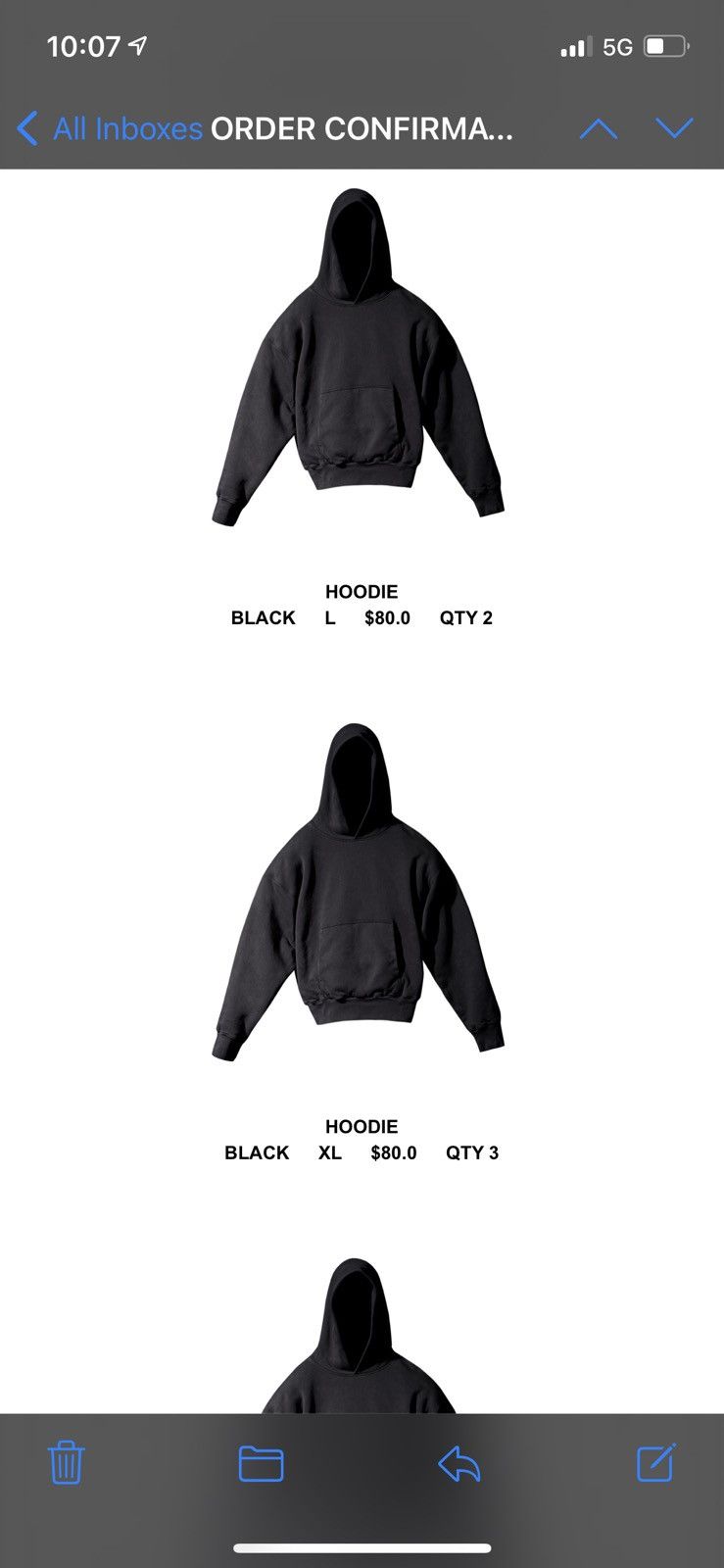 Gap × Kanye West Yeezy x Gap Black Hoodie Size US XL / EU 56 / 4 - 2 Thumbnail