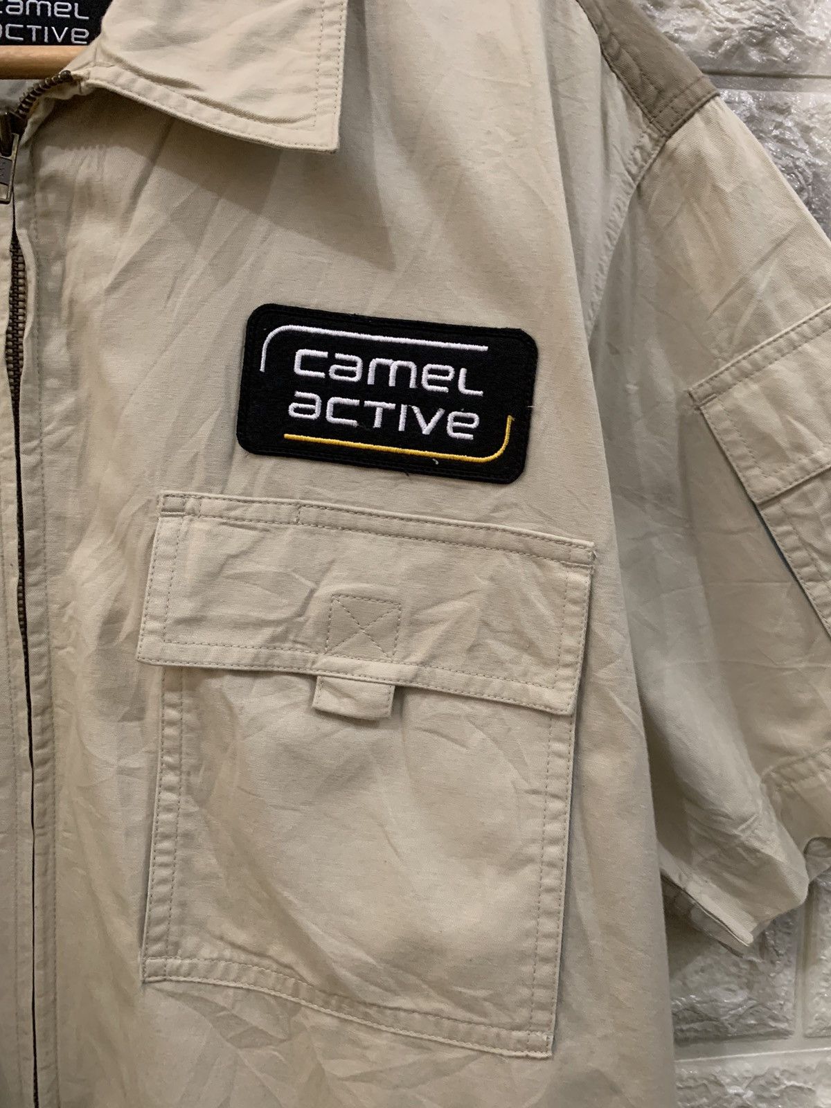 Camel × Vintage × camel active Vintage Camel Active Zipper Shirt Size US L / EU 52-54 / 3 - 4 Thumbnail