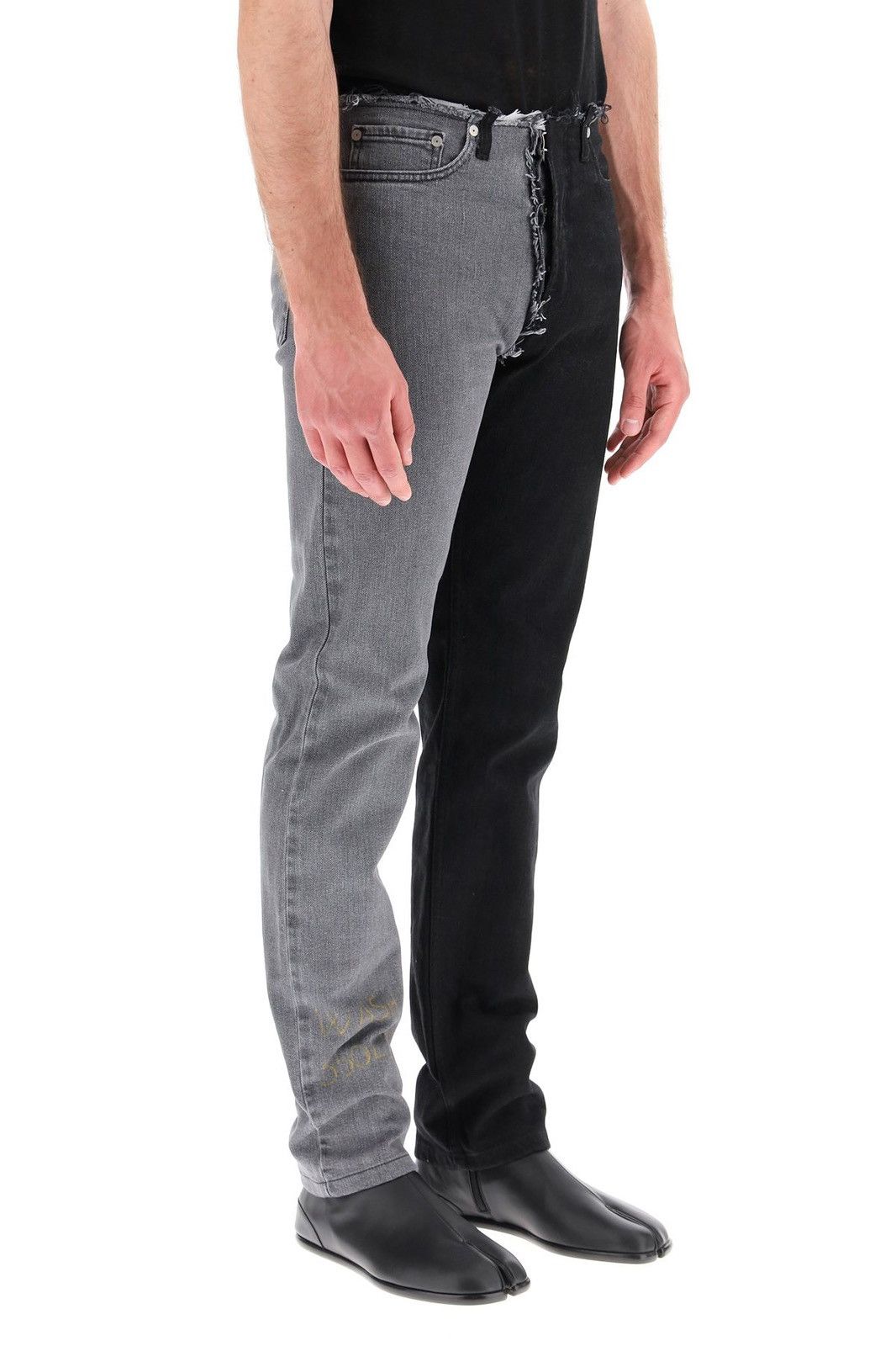 Maison Margiela New Maison Margiela Raw Detail Two Tone Jeans Size 32 Size US 32 / EU 48 - 1 Thumbnail
