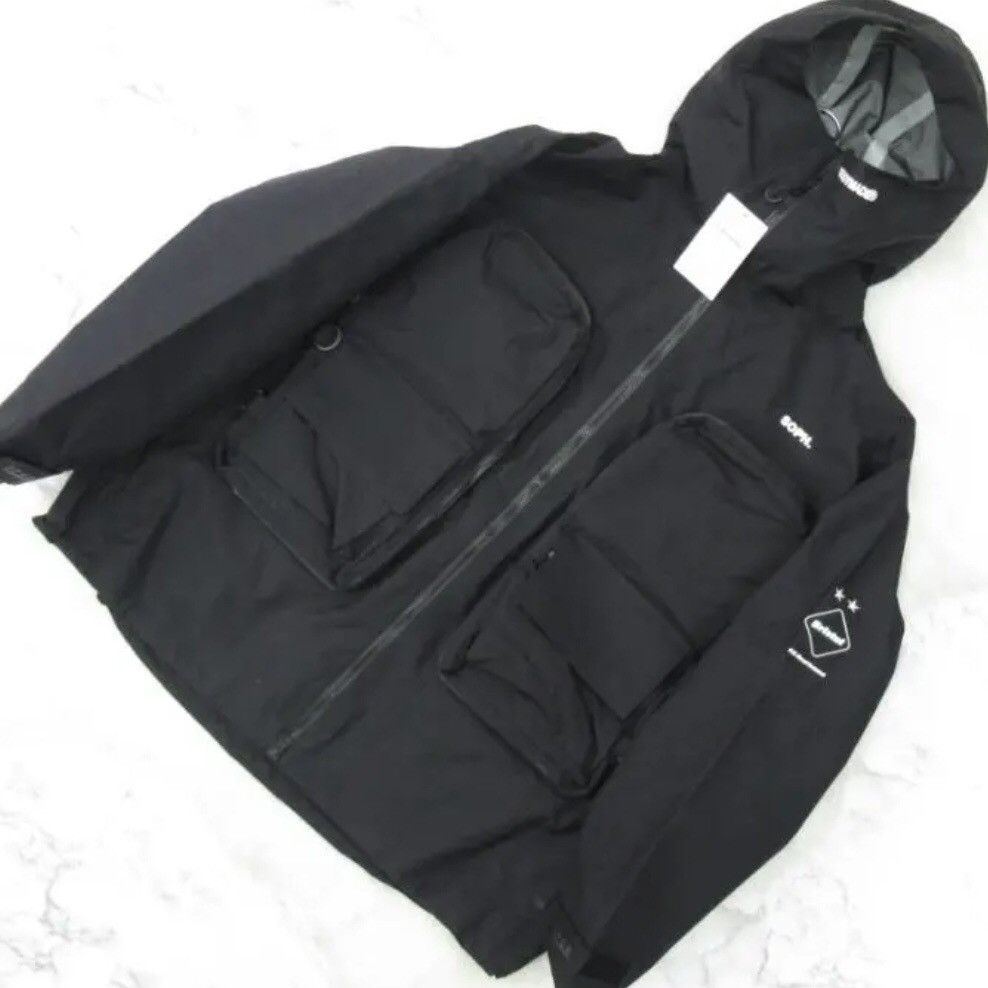 image of F C R B x Readymade Fcrb Readymade Multi Pocket Jacket in Black, Men's (Size Medium)