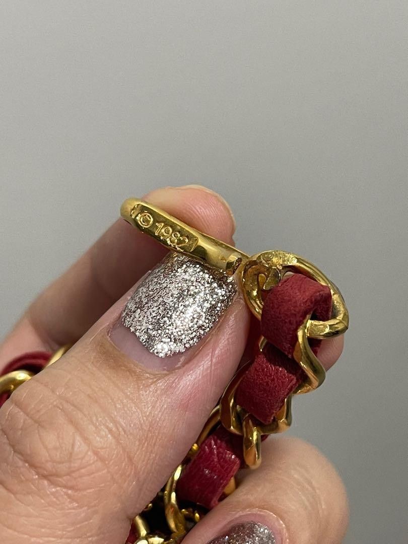 Chanel Vintage Chanel red chain belt Size ONE SIZE - 5 Thumbnail