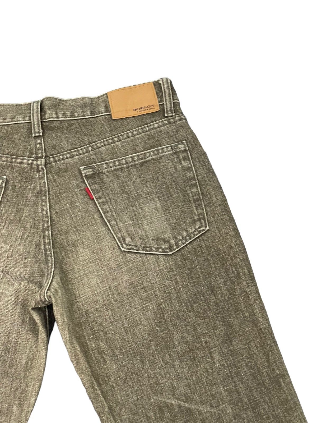 Japanese Brand Flare Jeans Bobson Japan Distress Denim Boot Cut 5🟦1 Size US 31 - 19 Thumbnail