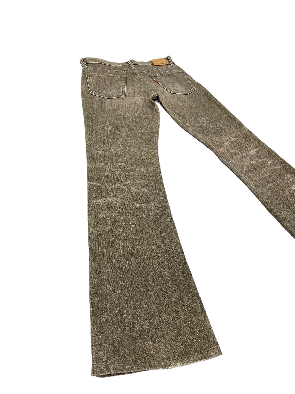 Japanese Brand Flare Jeans Bobson Japan Distress Denim Boot Cut 5🟦1 Size US 31 - 12 Thumbnail
