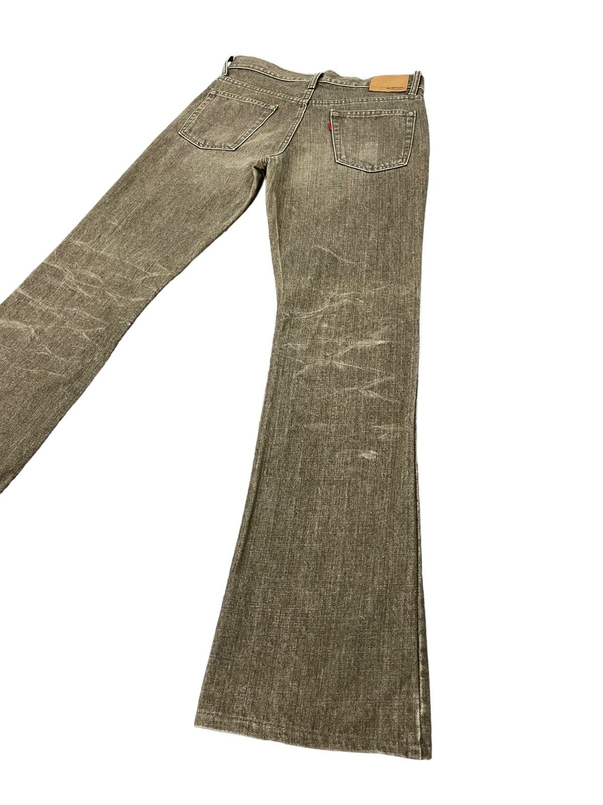 Japanese Brand Flare Jeans Bobson Japan Distress Denim Boot Cut 5🟦1 Size US 31 - 13 Thumbnail