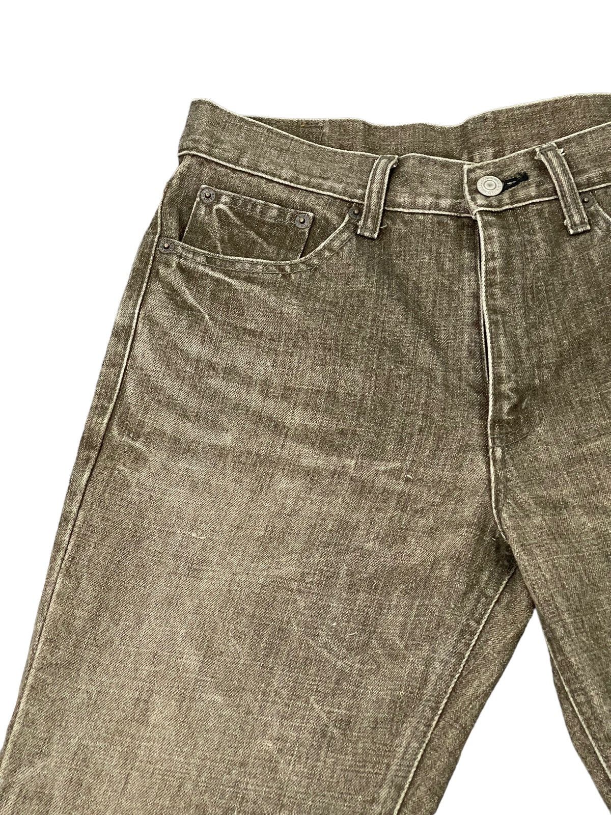 Japanese Brand Flare Jeans Bobson Japan Distress Denim Boot Cut 5🟦1 Size US 31 - 8 Thumbnail