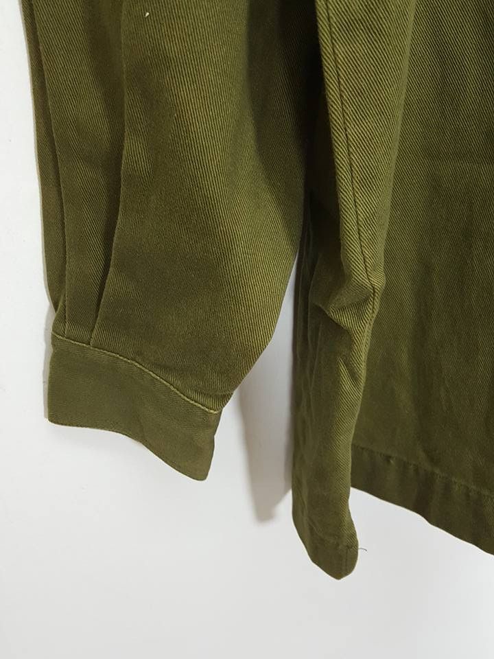 Karl Kani Karl Kani Double Chest Pocket Olive Jeans Jacket Size US L / EU 52-54 / 3 - 7 Thumbnail
