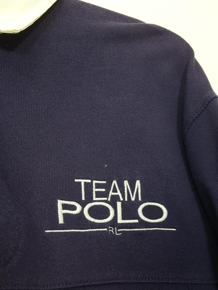 Polo Ralph Lauren × Ralph Lauren × Ralph Lauren Sport Polo Sport RL Team Polo RL67 Navy Blue Longsleeve Shirt Size US L / EU 52-54 / 3 - 8 Thumbnail