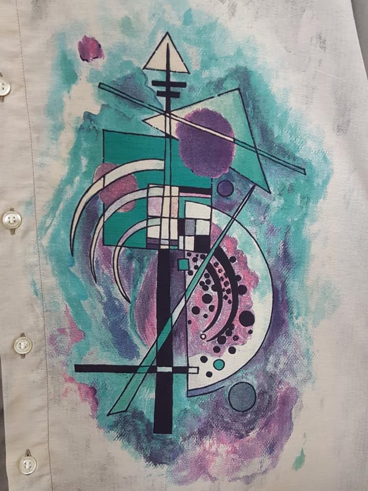 Designer × Yashi Yamamuri Designer Yashi Yamamuri Rayon Art Motif Button Shirt Size US XL / EU 56 / 4 - 6 Thumbnail
