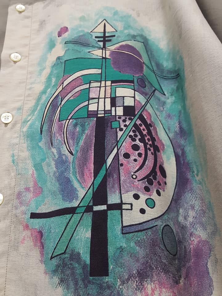 Designer × Yashi Yamamuri Designer Yashi Yamamuri Rayon Art Motif Button Shirt Size US XL / EU 56 / 4 - 5 Thumbnail