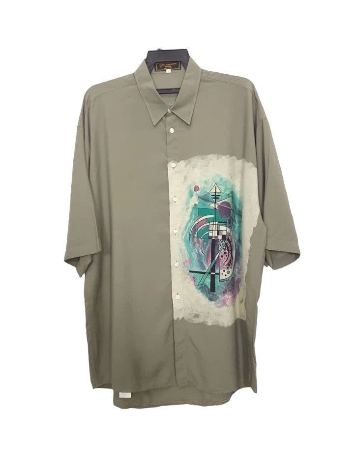 Designer × Yashi Yamamuri Designer Yashi Yamamuri Rayon Art Motif Button Shirt Size US XL / EU 56 / 4 - 2 Thumbnail