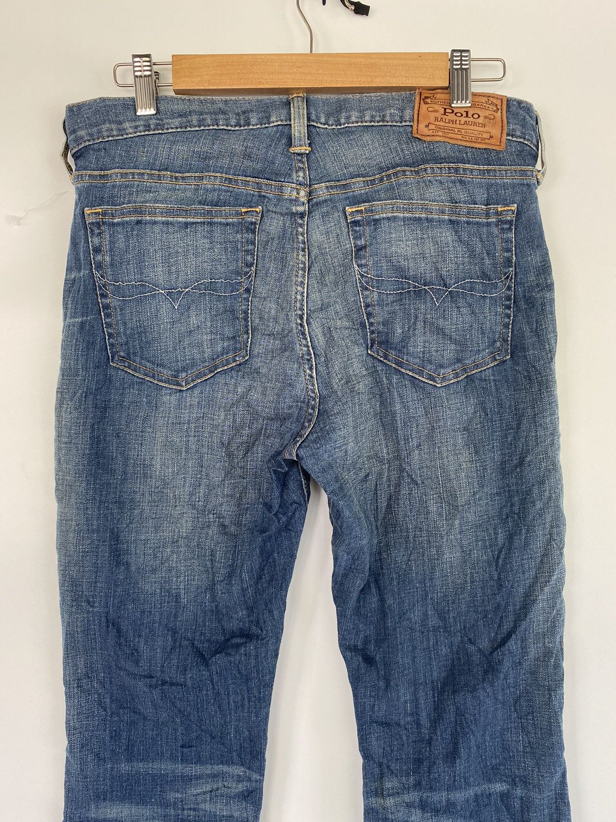 Polo Ralph Lauren Polo Ralph Lauren Distressed Denim Jeans Flare Bootcut Pant Size 32" / US 10 / IT 46 - 5 Thumbnail