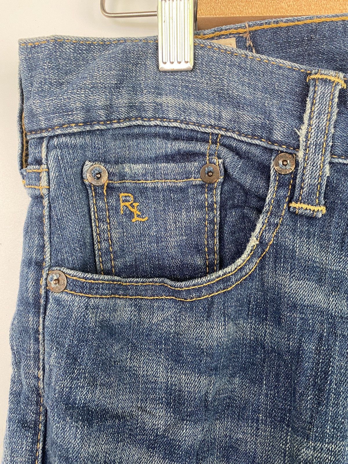 Polo Ralph Lauren Polo Ralph Lauren Distressed Denim Jeans Flare Bootcut Pant Size 32" / US 10 / IT 46 - 8 Thumbnail