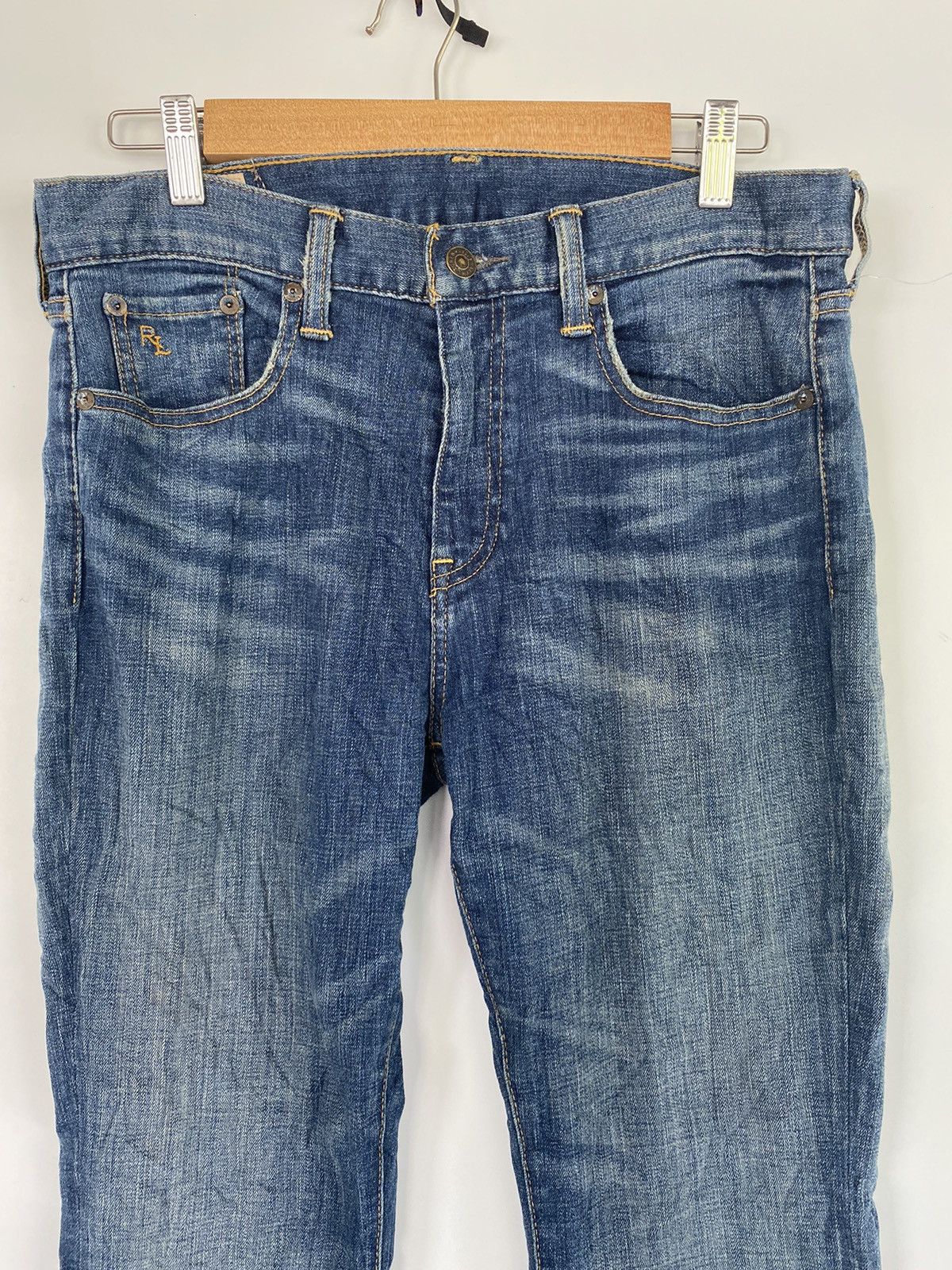 Polo Ralph Lauren Polo Ralph Lauren Distressed Denim Jeans Flare Bootcut Pant Size 32" / US 10 / IT 46 - 3 Thumbnail