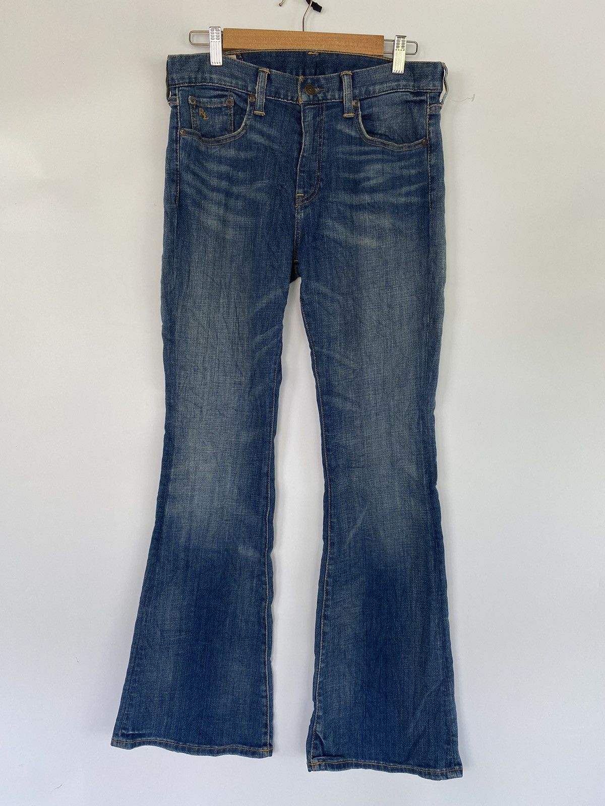 Polo Ralph Lauren Polo Ralph Lauren Distressed Denim Jeans Flare Bootcut Pant Size 32" / US 10 / IT 46 - 1 Thumbnail