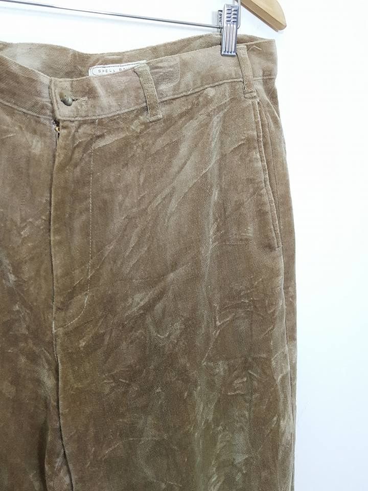 Spellbound SPELLBOUND Velour Velvet Wide Relax Trouser Pant Size US 32 / EU 48 - 4 Thumbnail