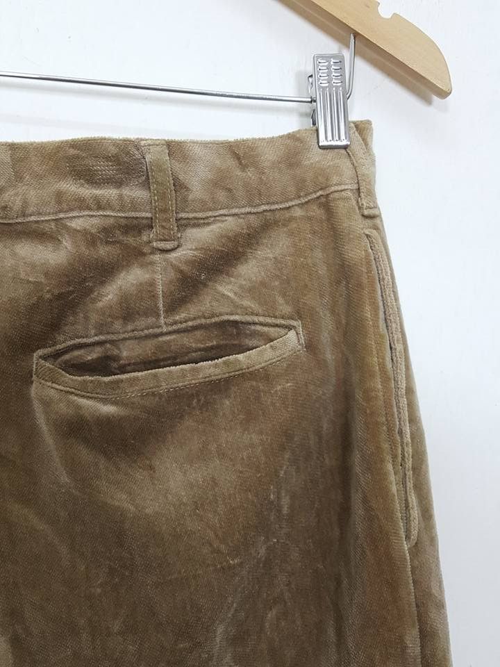 Spellbound SPELLBOUND Velour Velvet Wide Relax Trouser Pant Size US 32 / EU 48 - 7 Thumbnail