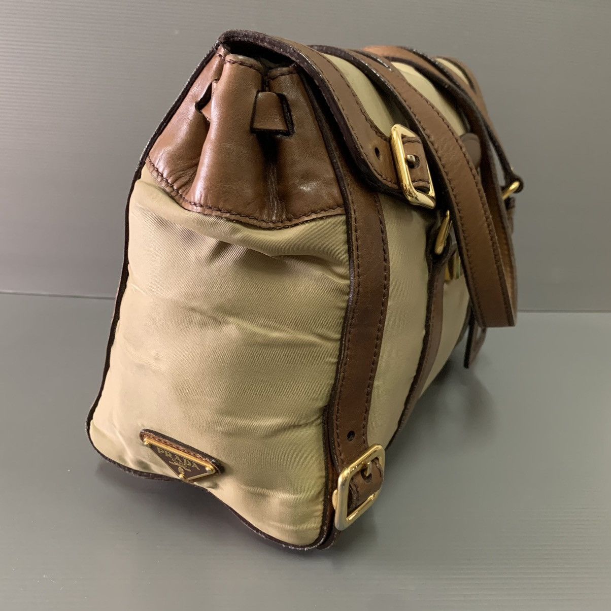 Prada Prada Brown Shoulder Handbag Size ONE SIZE - 4 Thumbnail