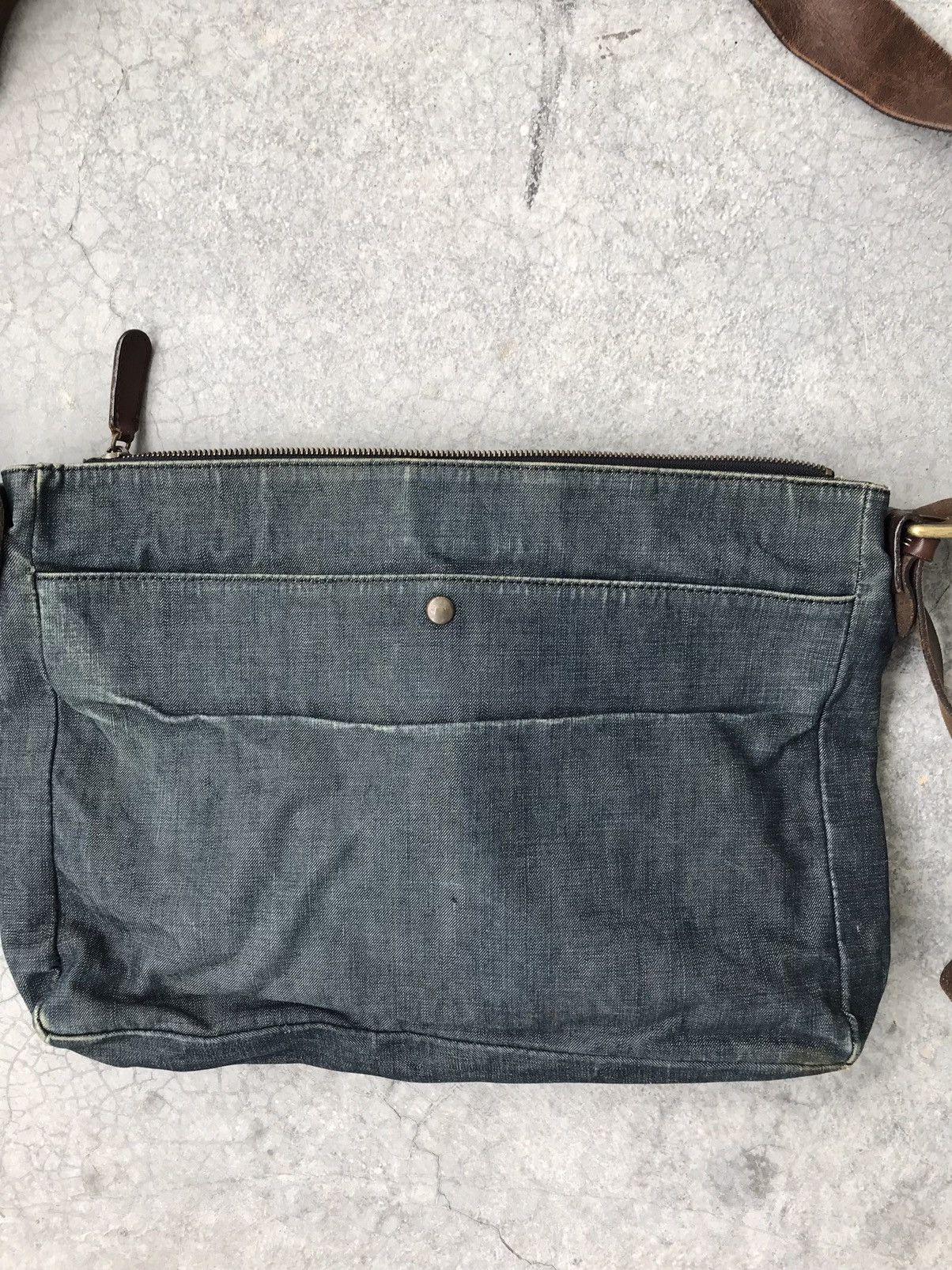 Dries Van Noten Dries Van noten Denim Leather Sling Bag Size ONE SIZE - 11 Thumbnail