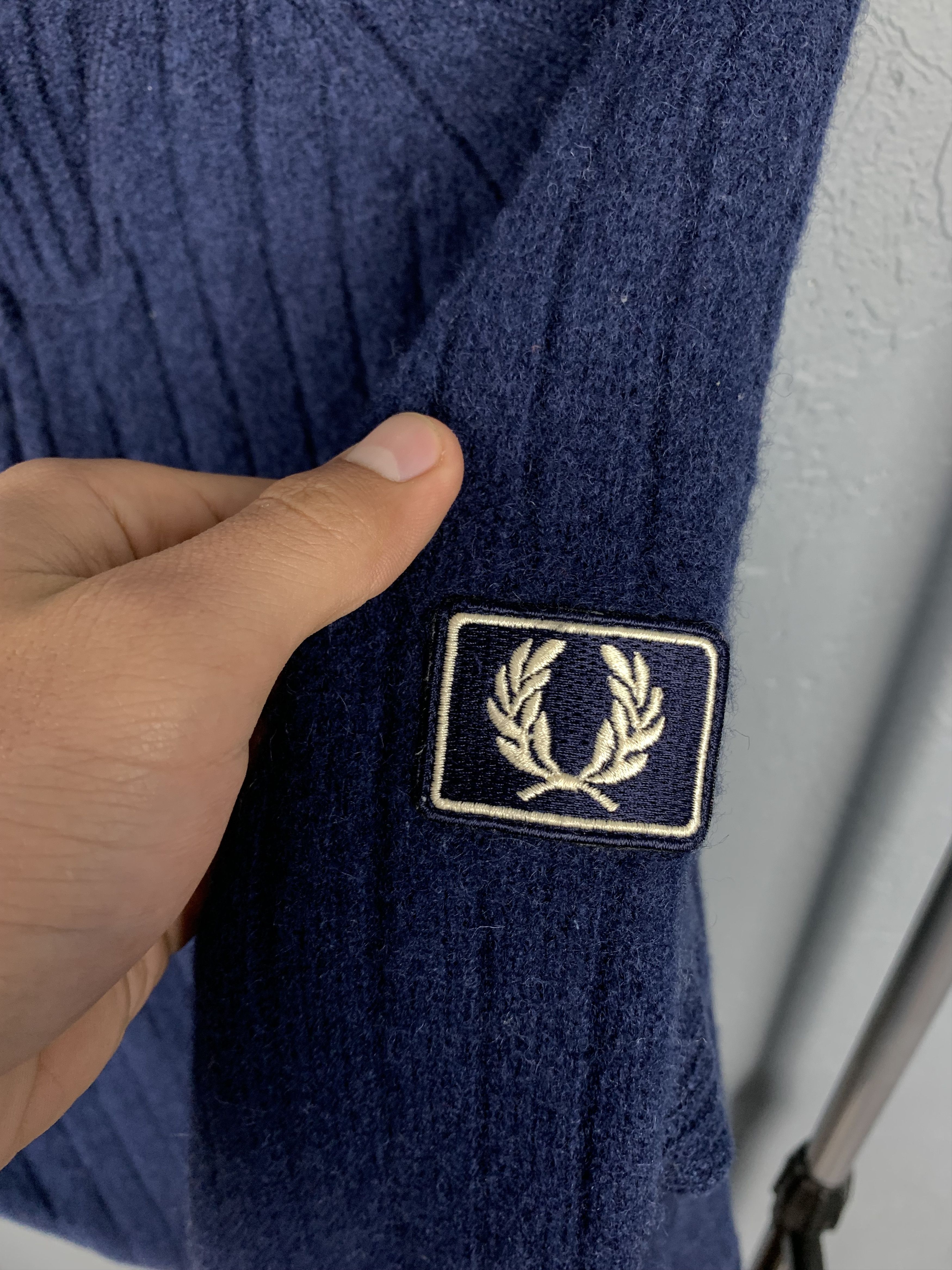 Fred Perry Fred Perry Vintage Wool Zip-Hoodie Jacket Size US L / EU 52-54 / 3 - 3 Thumbnail