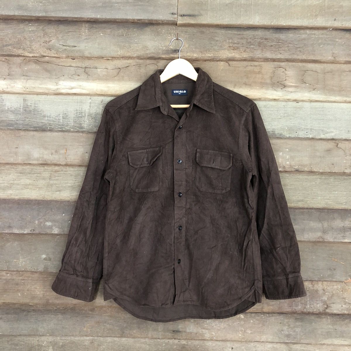 image of Brown Retro Style Flannel, Men's (Size Medium)