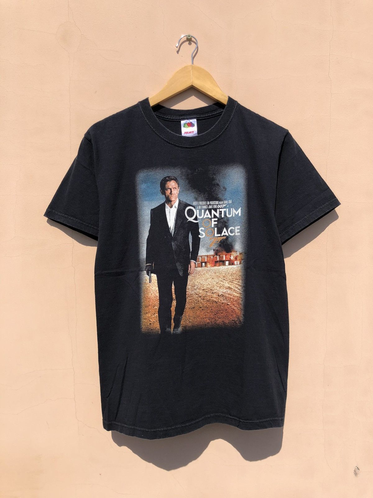 Vintage Vintage 2008 James Bond 007 Quantum of Solace Black Tee Size US M / EU 48-50 / 2 - 1 Thumbnail