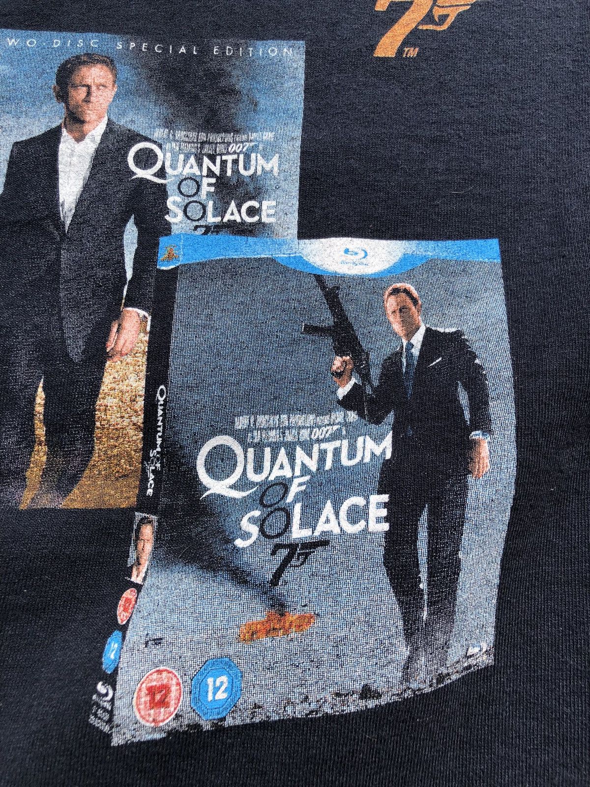 Vintage Vintage 2008 James Bond 007 Quantum of Solace Black Tee Size US M / EU 48-50 / 2 - 12 Thumbnail