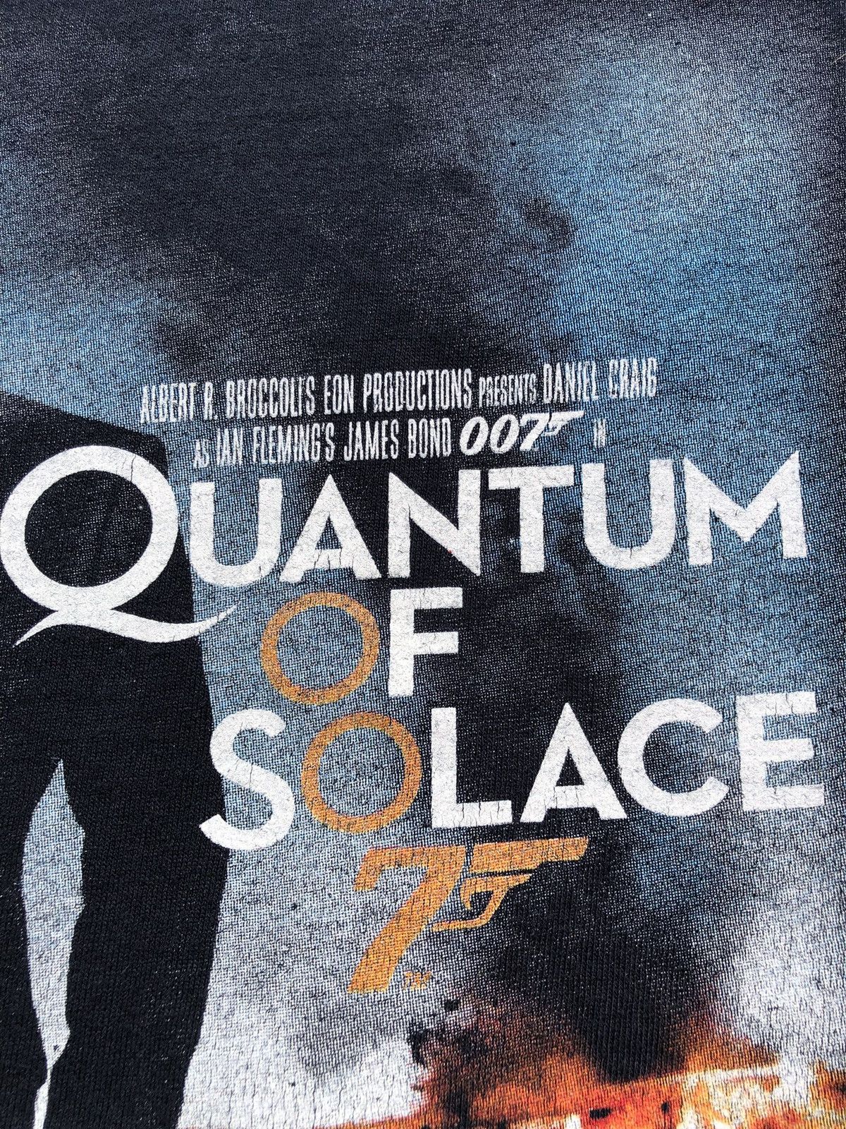 Vintage Vintage 2008 James Bond 007 Quantum of Solace Black Tee Size US M / EU 48-50 / 2 - 5 Thumbnail