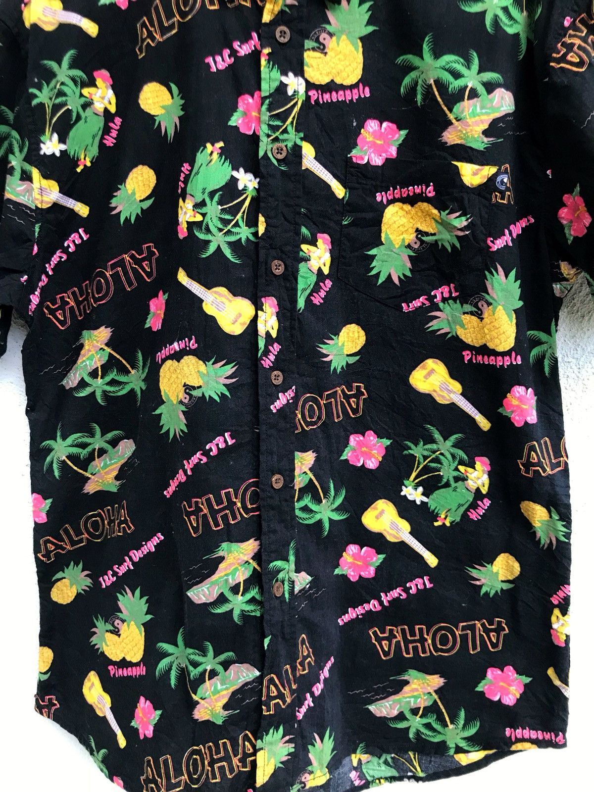 Japanese Brand Aloha Hawaii Button Down Shirt T&C Surf Design Size US XL / EU 56 / 4 - 7 Thumbnail