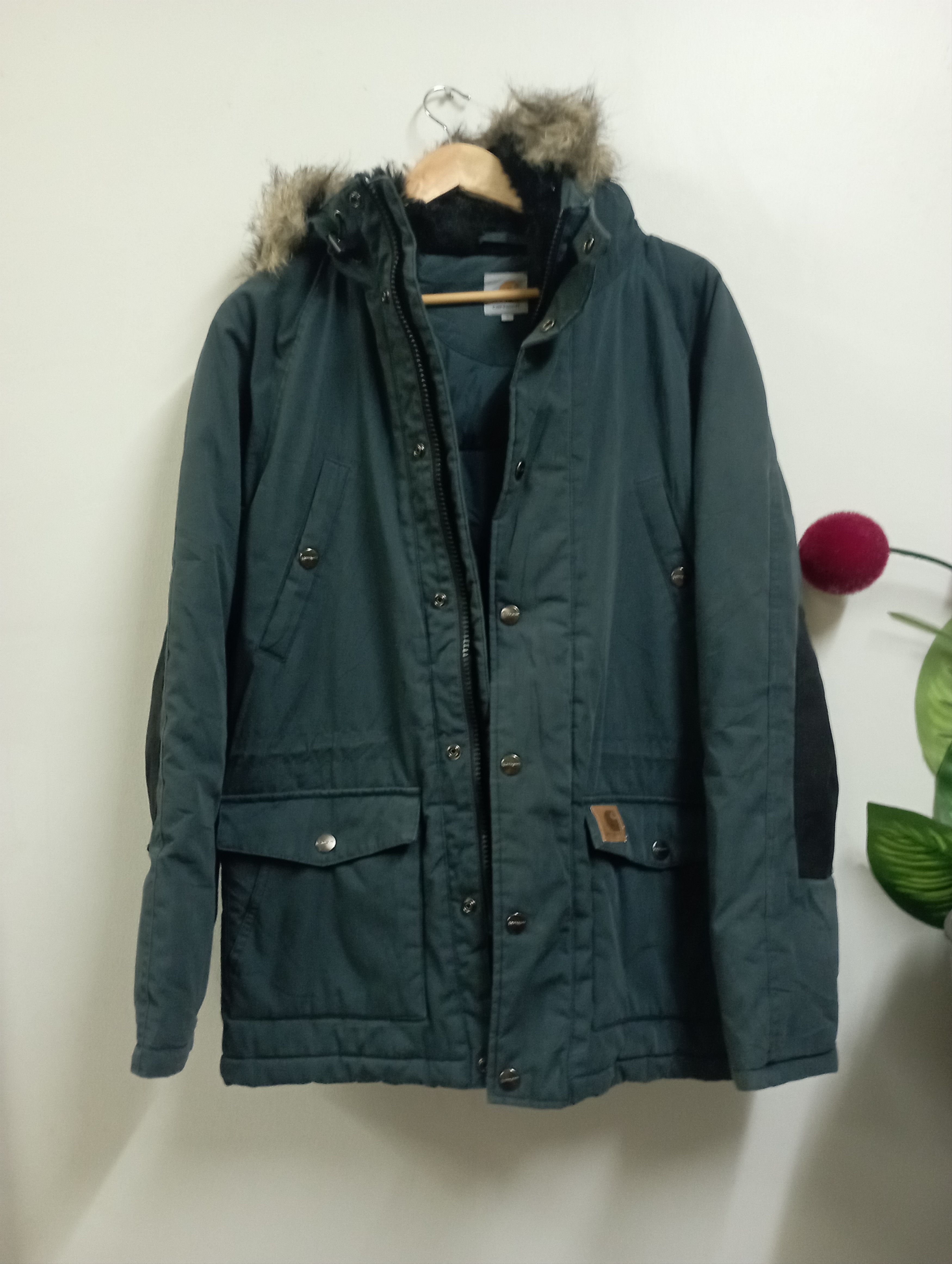 Carhartt Wip Vintage Green Army Carhartt WIP Trapper Parka 22x30 Inches Size US S / EU 44-46 / 1 - 3 Thumbnail