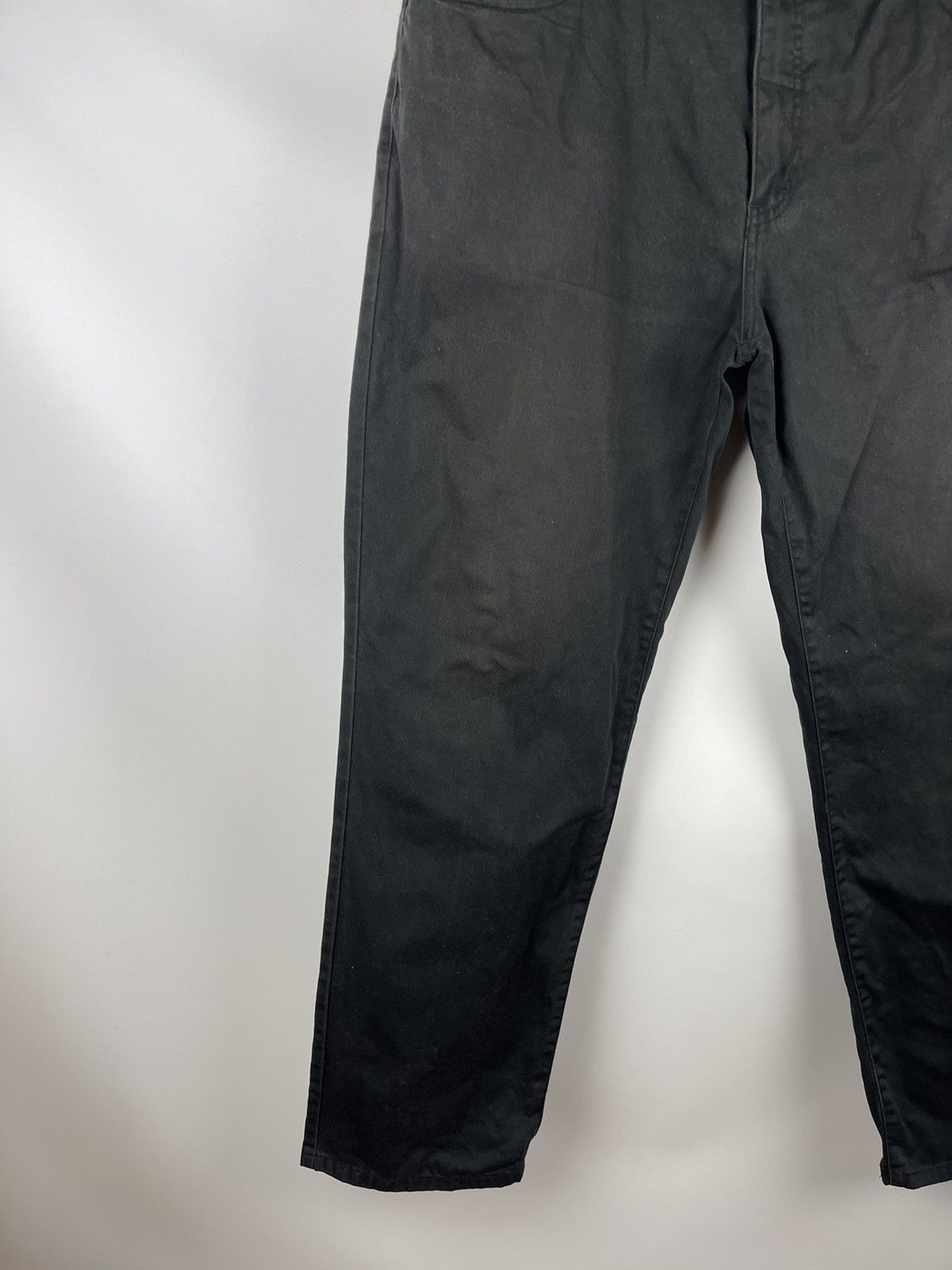 Vintage Yves Saint Laurent vintage black logo chino pants black Size US 34 / EU 50 - 5 Thumbnail