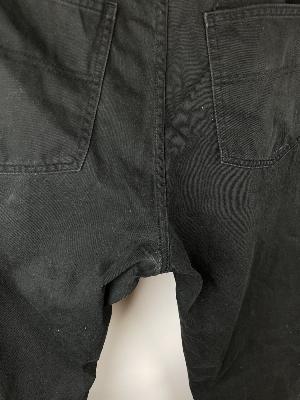 Vintage Yves Saint Laurent vintage black logo chino pants black Size US 34 / EU 50 - 16 Thumbnail