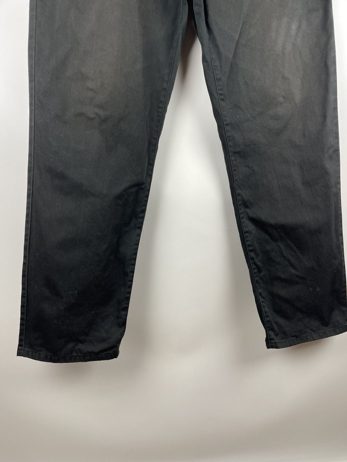 Vintage Yves Saint Laurent vintage black logo chino pants black Size US 34 / EU 50 - 7 Thumbnail