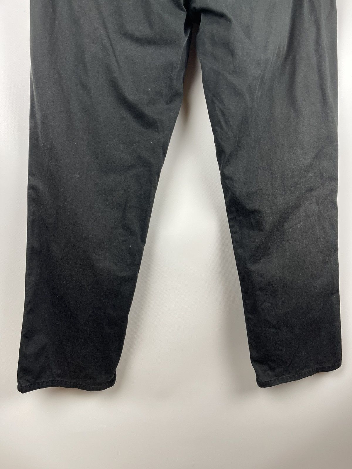 Vintage Yves Saint Laurent vintage black logo chino pants black Size US 34 / EU 50 - 13 Thumbnail