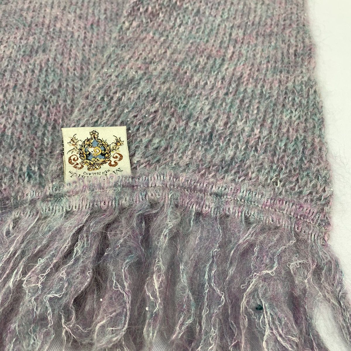 Aran Isles Knitwear MCDONALD NEW ZEALAND Herringbone Crochet Knit Muffler Scarf Size ONE SIZE - 7 Thumbnail