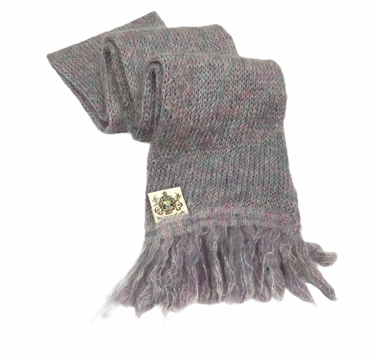 Aran Isles Knitwear MCDONALD NEW ZEALAND Herringbone Crochet Knit Muffler Scarf Size ONE SIZE - 2 Thumbnail