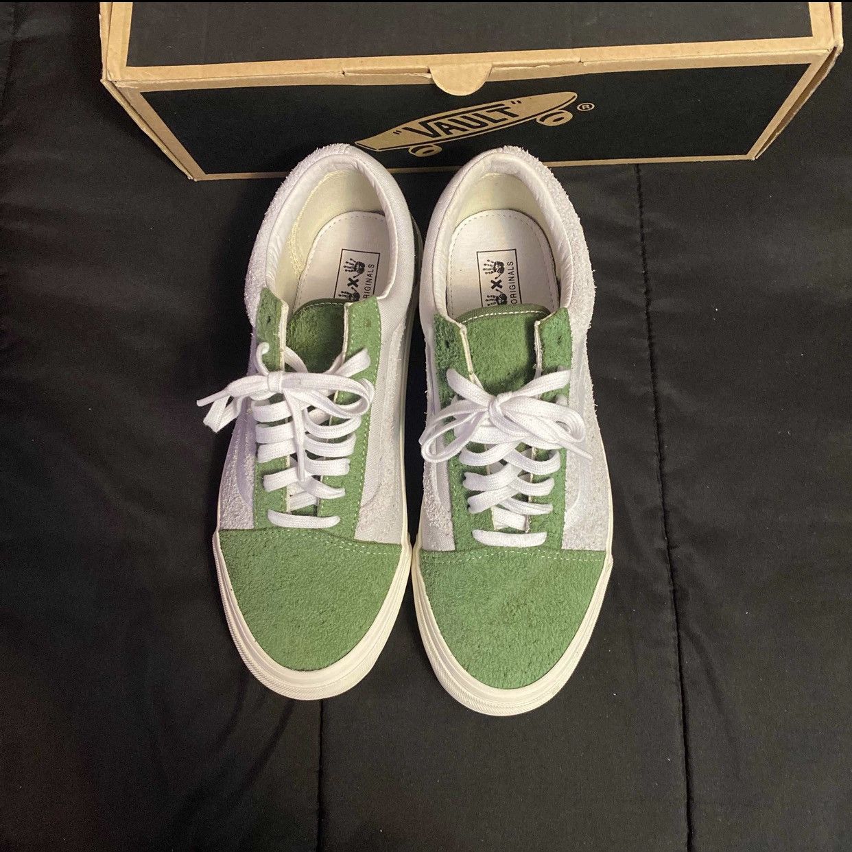 Notre × Vans FINAL PRICE DROP Vans x Notre Og Green/Cream old skool Size US 9 / EU 42 - 3 Thumbnail