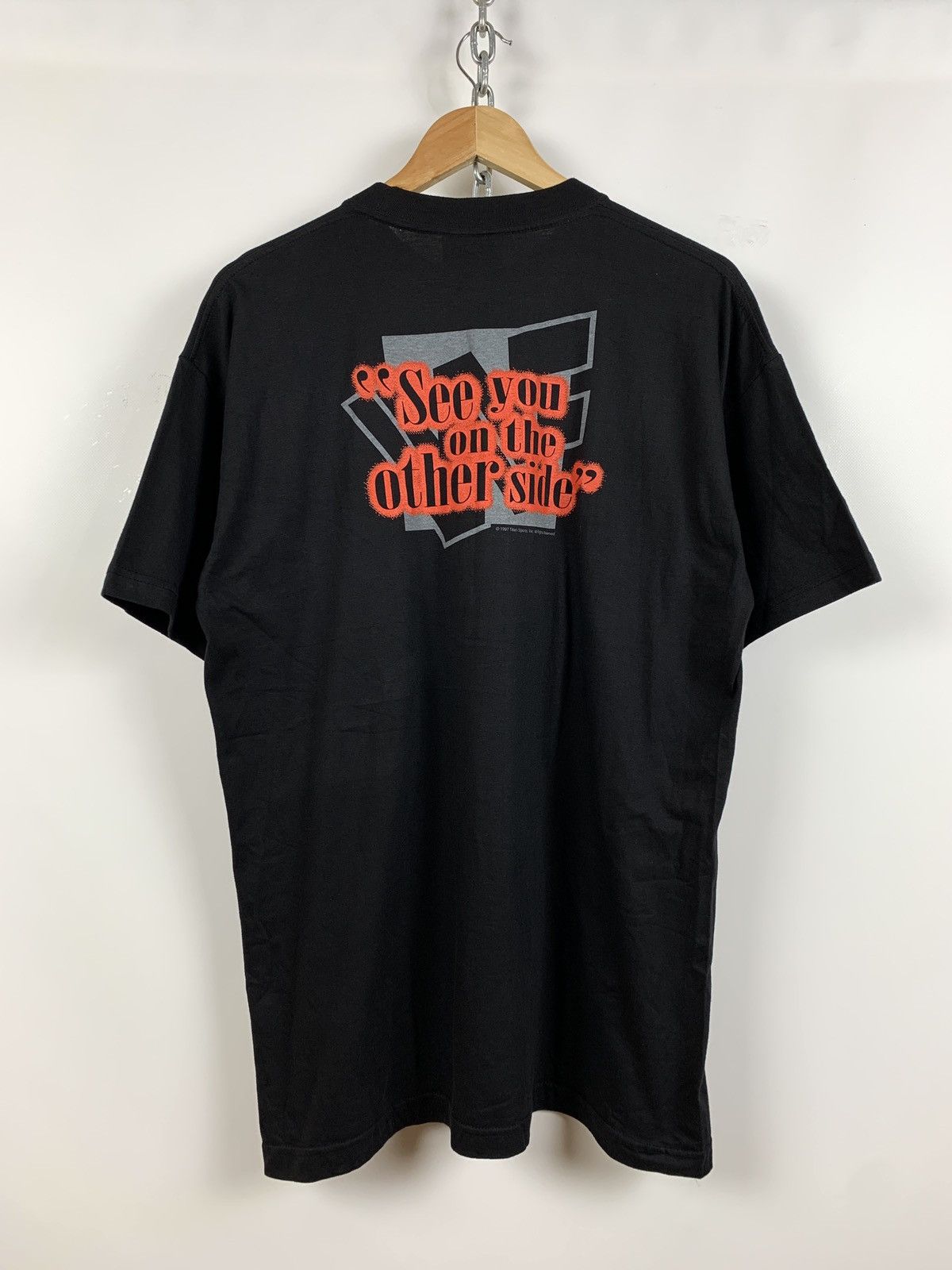 Vintage 1997 Vintage Undertaker See You On The Other Side T-Shirt Size US M / EU 48-50 / 2 - 2 Thumbnail