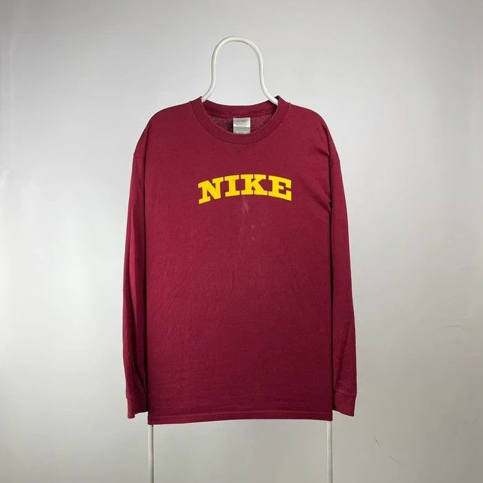 Nike Nike long sleeve vintage 90s box logo size Large Size US L / EU 52-54 / 3 - 1 Thumbnail