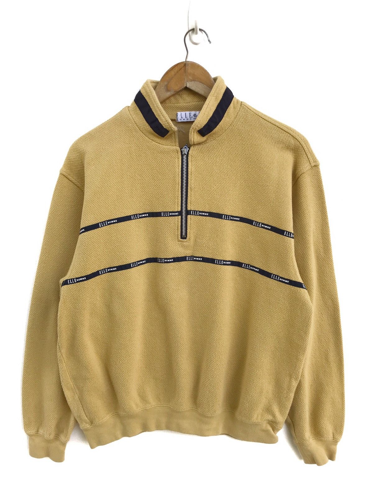 Vintage Vintage Elle Homme Sweatshirt Nice Design Size US M / EU 48-50 / 2 - 1 Thumbnail
