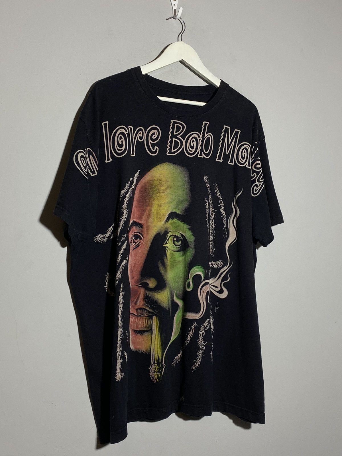 Band Tees × Bob Marley × Vintage Bob Marley vintage men’s oversized t-shirt Size US XL / EU 56 / 4 - 3 Thumbnail