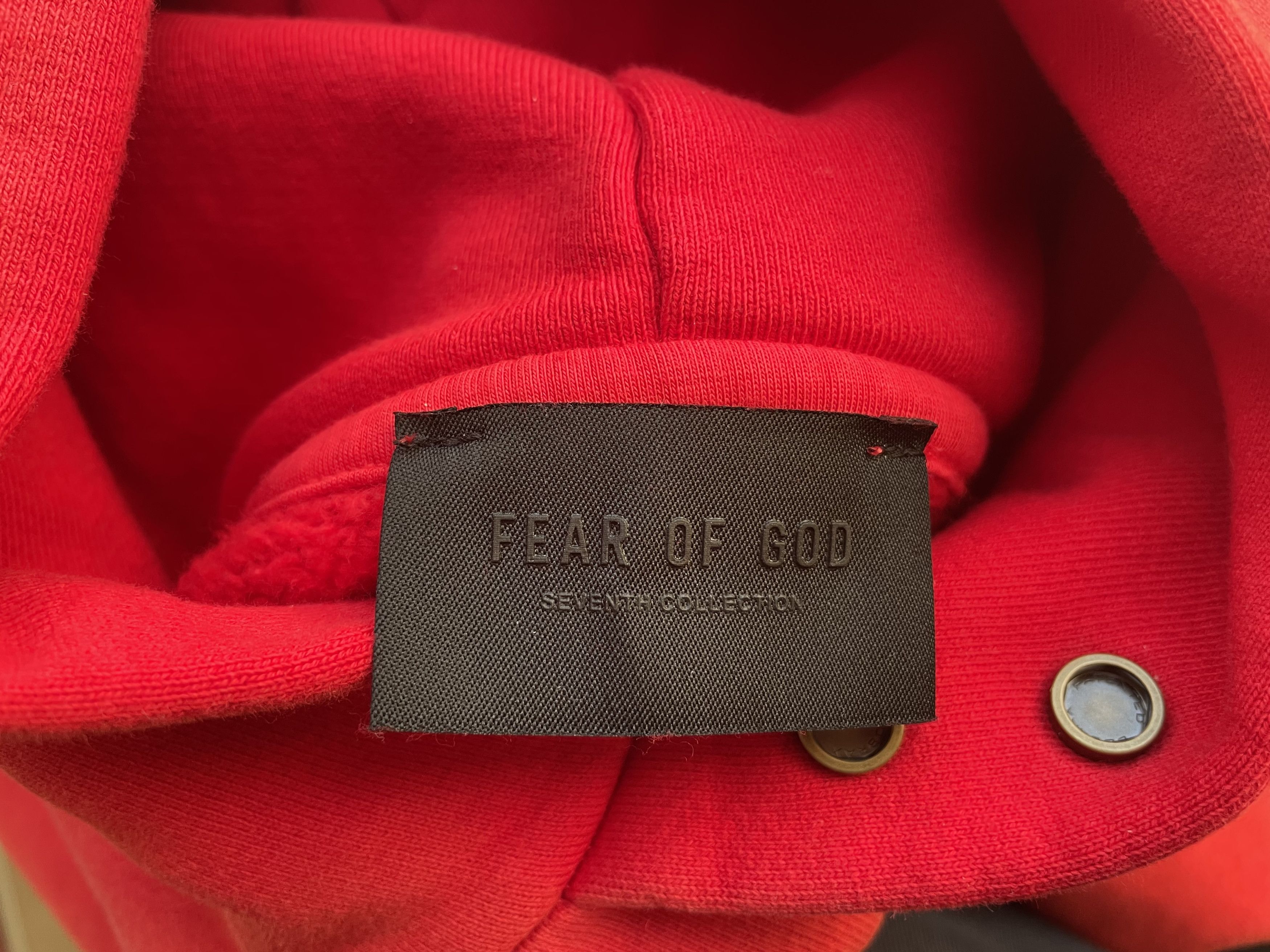Fear of God 7 Vintage Red Hoodie Size US M / EU 48-50 / 2 - 4 Thumbnail
