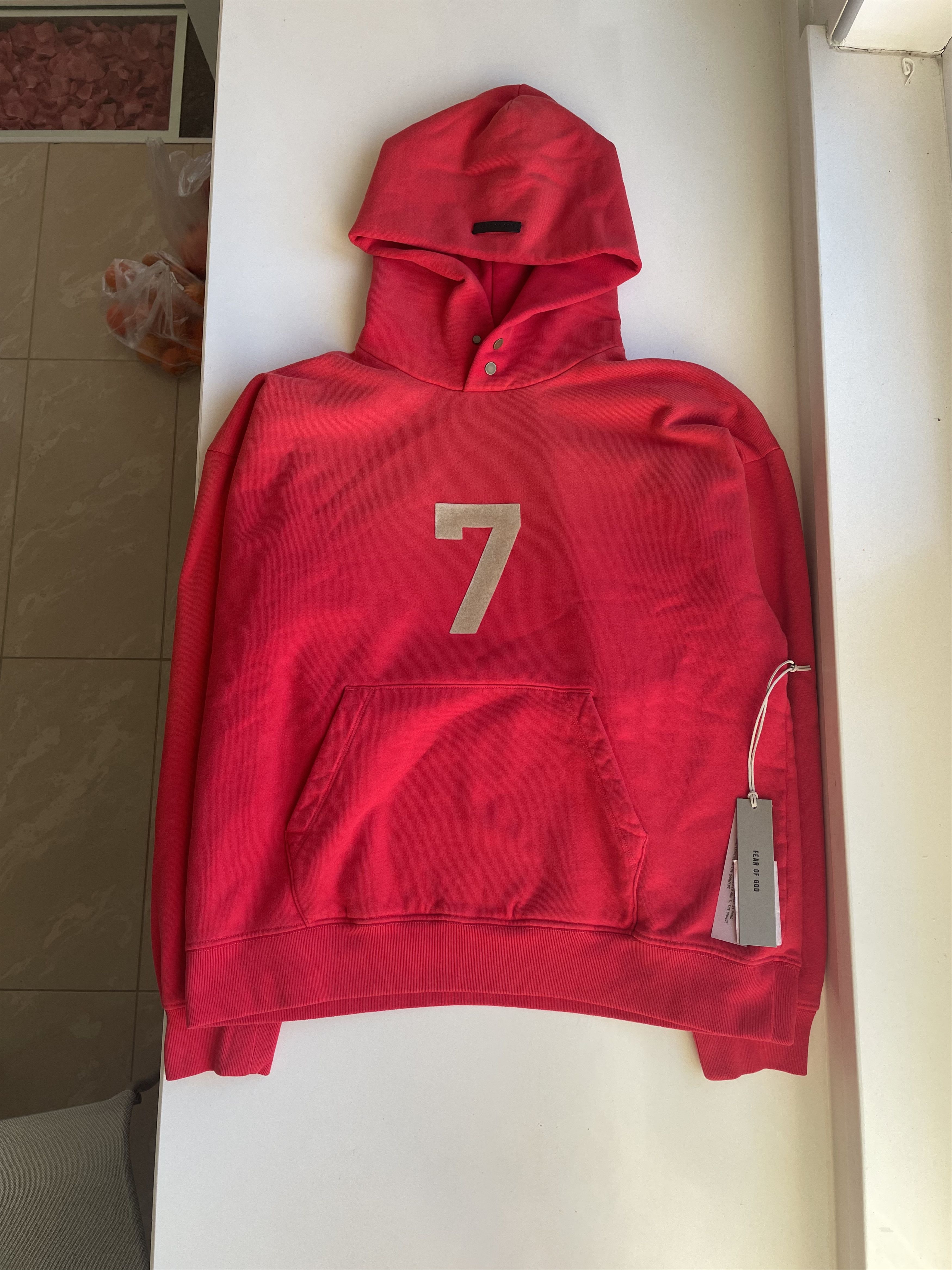 Fear of God FEAR OF GOD Seventh Collection Red 7 Hoodie - Size