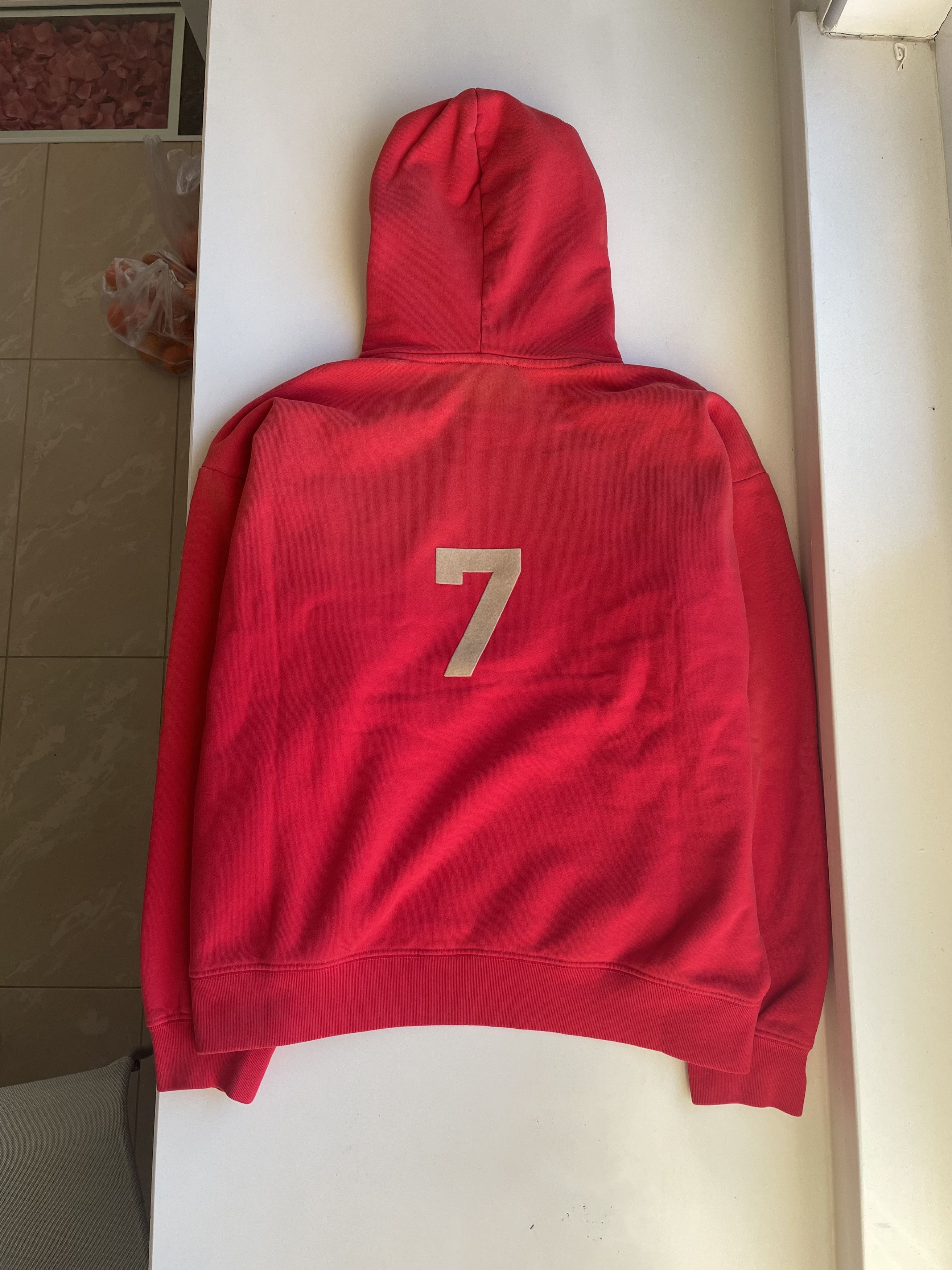 Fear of God 7 Vintage Red Hoodie Size US M / EU 48-50 / 2 - 2 Thumbnail