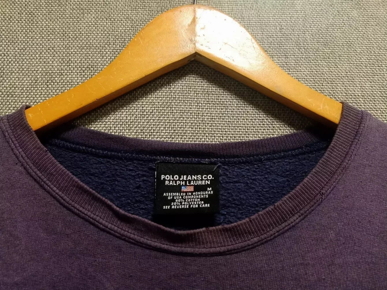 Polo Ralph Lauren × Ralph Lauren × Vintage vintage 90s sweatshirt ralph lauren american flag very rare Size US L / EU 52-54 / 3 - 3 Thumbnail