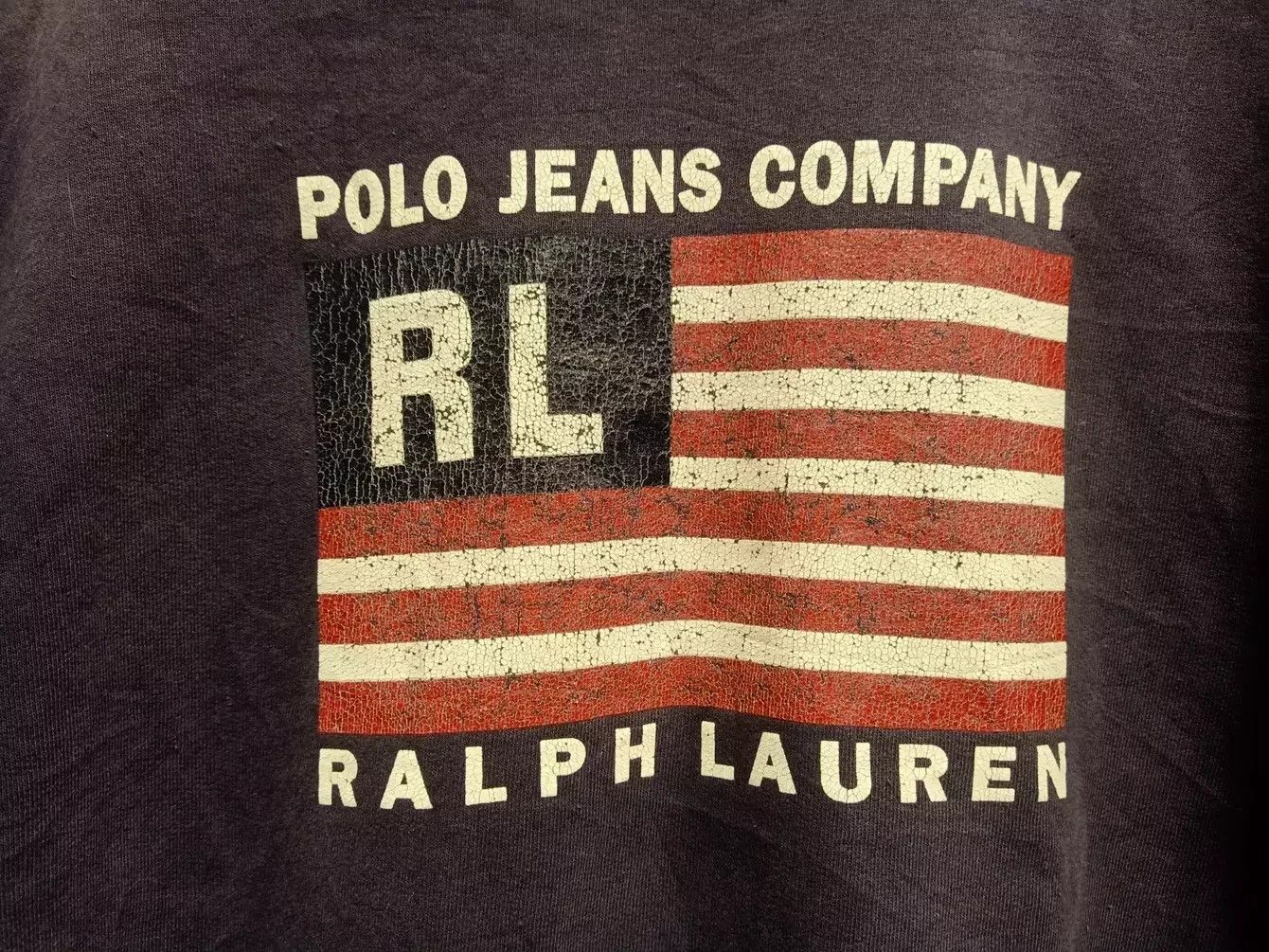 Polo Ralph Lauren × Ralph Lauren × Vintage vintage 90s sweatshirt ralph lauren american flag very rare Size US L / EU 52-54 / 3 - 2 Thumbnail
