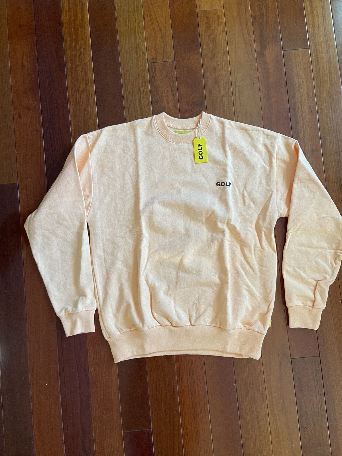 Golf Wang mini 3D logo crewneck Tyler deals the Creator size L, Peach w/Brown logo