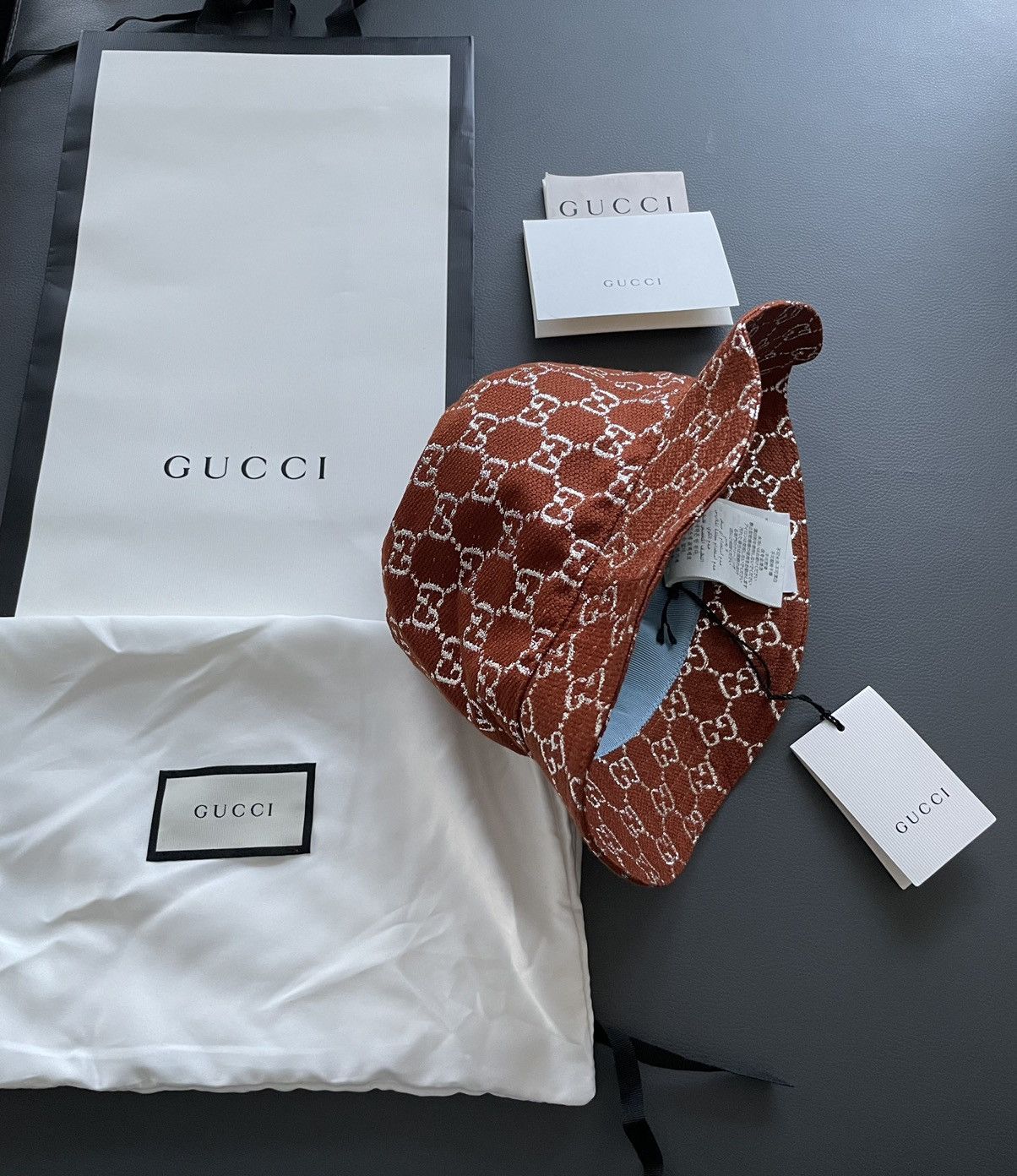 Gucci Brand NEW Limited Edition Super Runway Sold Out GG Logo Hat Size ONE SIZE - 2 Thumbnail