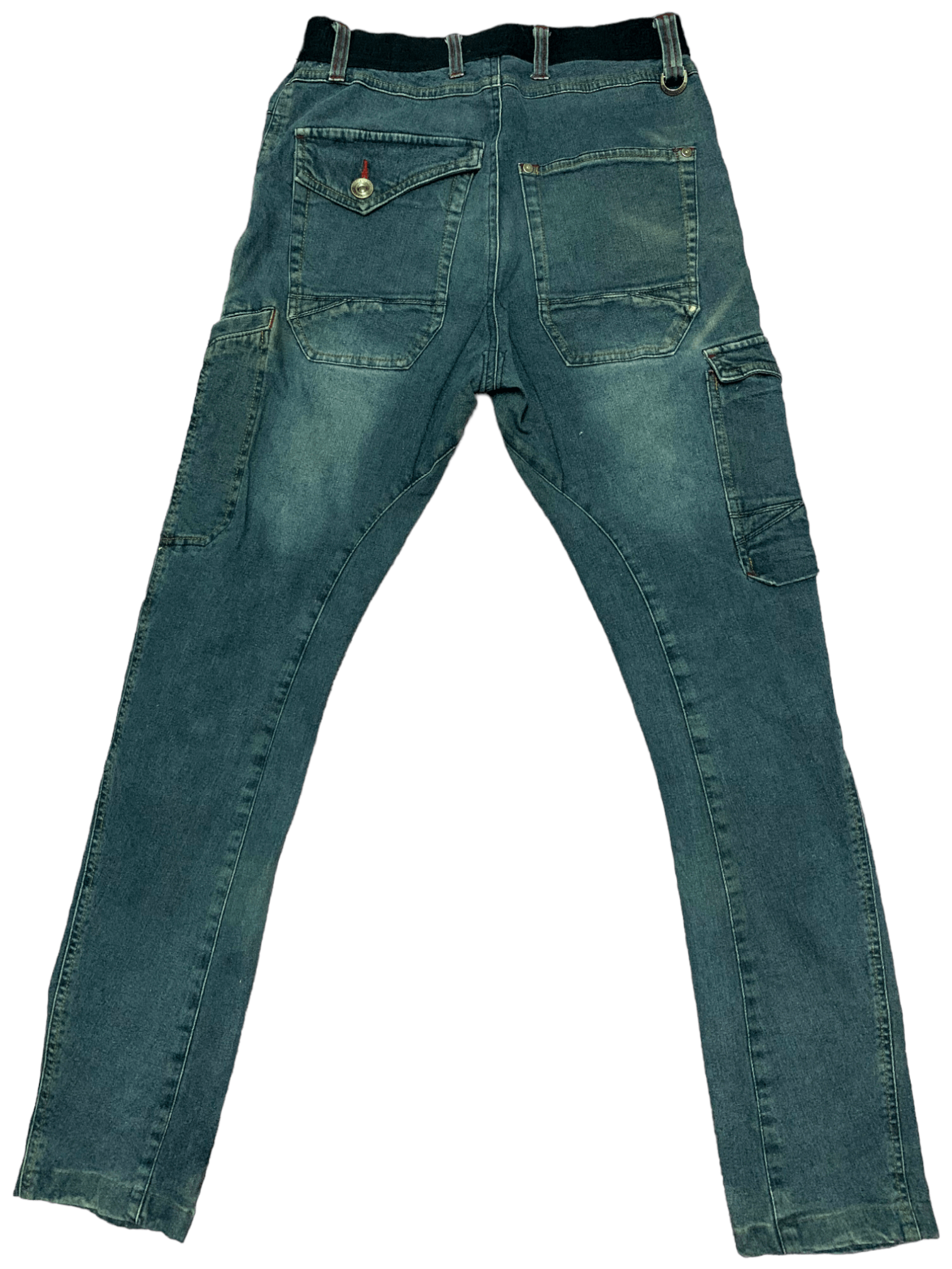 Japanese Brand Vintage Japanese Brand Multi Pocket Cargo Denim Pants Size US 28 / EU 44 - 2 Thumbnail