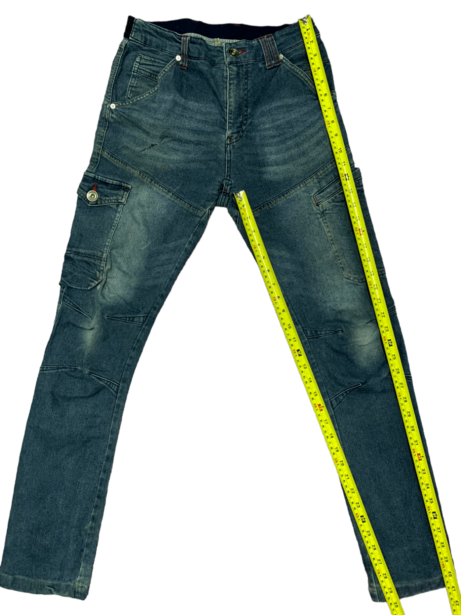 Japanese Brand Vintage Japanese Brand Multi Pocket Cargo Denim Pants Size US 28 / EU 44 - 12 Thumbnail