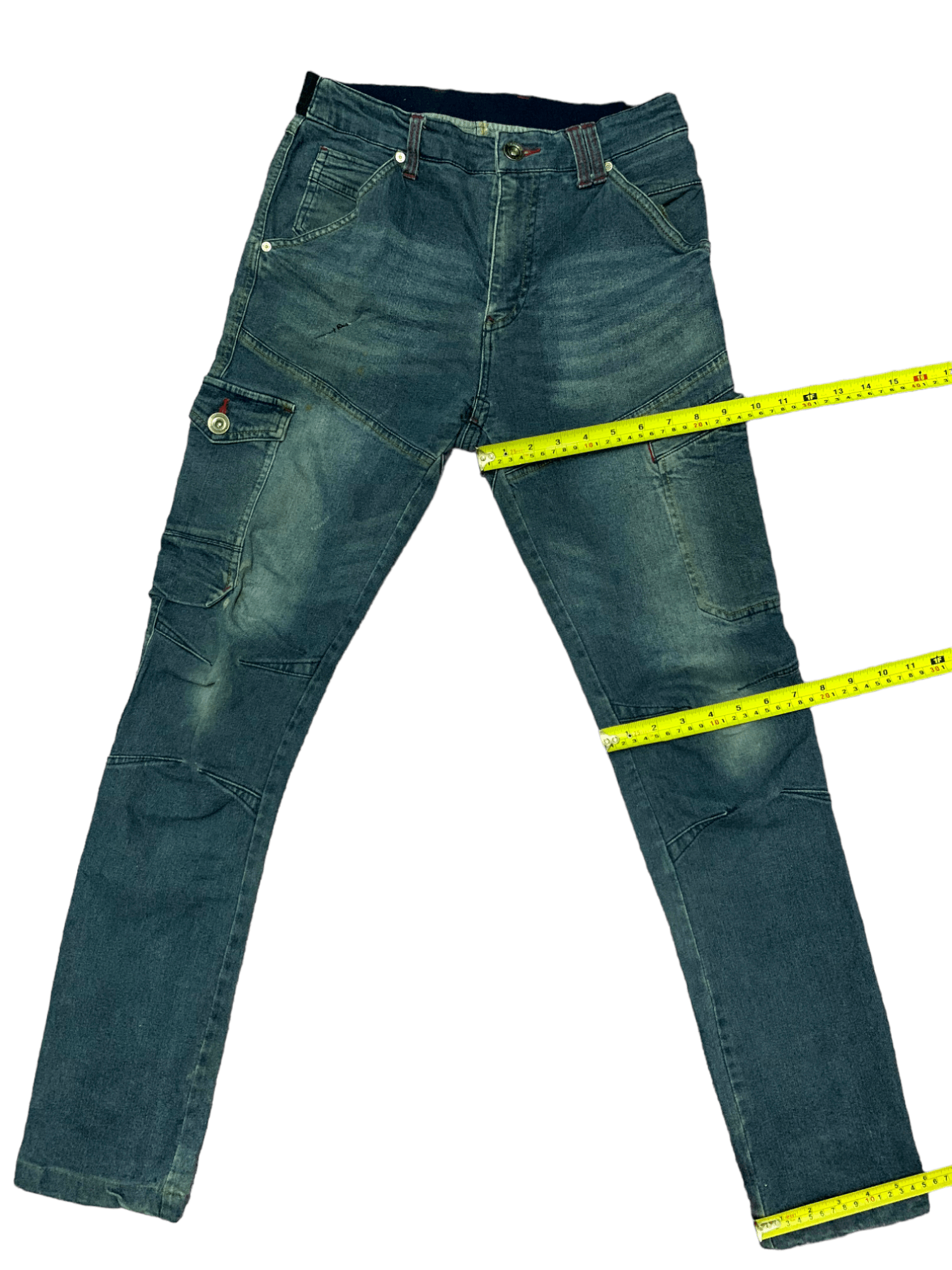 Japanese Brand Vintage Japanese Brand Multi Pocket Cargo Denim Pants Size US 28 / EU 44 - 13 Thumbnail